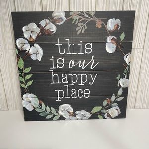 Wooden Wall Decor-This Is Our Happy Place-NWT